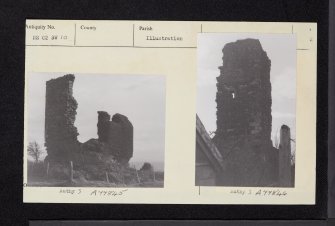 Arran, Kildonan Castle, NS02SW 10, Ordnance Survey index card, page number 2, Verso
