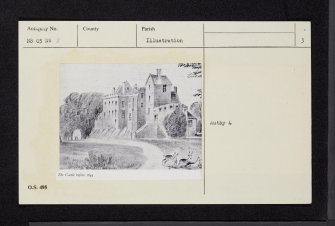 Arran, Brodick Castle, NS03NW 2, Ordnance Survey index card, page number 3, Recto