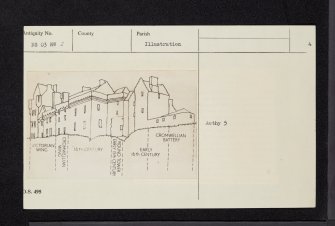 Arran, Brodick Castle, NS03NW 2, Ordnance Survey index card, page number 4, Verso