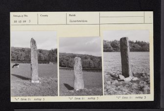 Arran, Brodick Home Farm, NS03NW 3, Ordnance Survey index card, Recto