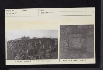 Arran, Lamlash, Kilbride Chapel, NS03SW 5, Ordnance Survey index card, page number 2, Verso