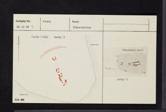 Arran, Glenrickard, NS03SW 9, Ordnance Survey index card, Recto