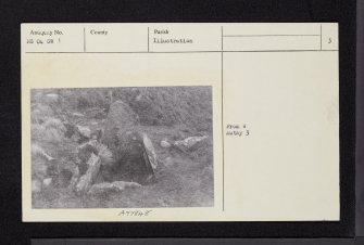 Arran, Sannox, NS04SW 1, Ordnance Survey index card, page number 3, Recto