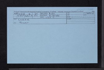 Corrie, NS04SW 4, Ordnance Survey index card, Recto