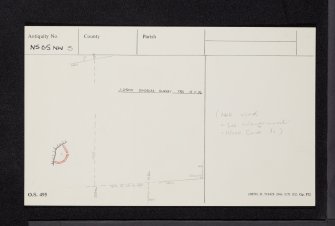 Bute, Clachan Ard, NS05NW 3, Ordnance Survey index card, Recto