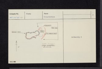 Bute, Little Dunagoil, NS05SE 14, Ordnance Survey index card, page number 2, Recto