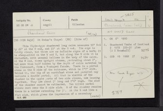 Lephinkill, NS08SW 4, Ordnance Survey index card, page number 1, Recto