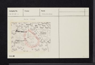 Barmore, NS08SW 6, Ordnance Survey index card, Recto
