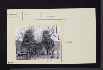 St Maelrhuba's Chapel And Graveyard, NS09NW 2, Ordnance Survey index card, Recto