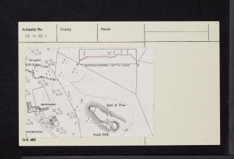 Portencross, Auld Hill, NS14NE 1, Ordnance Survey index card, Recto