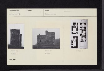 Portencross Castle, NS14NE 2, Ordnance Survey index card, Recto