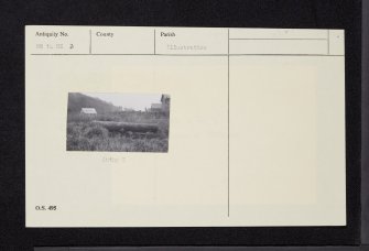 Portencross Castle, Cannon, NS14NE 3, Ordnance Survey index card, Verso