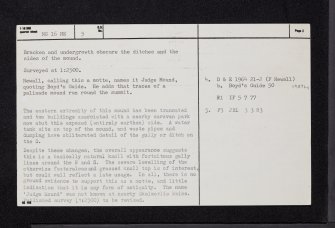 Skelmorlie Mains, NS16NE 5, Ordnance Survey index card, page number 2, Verso