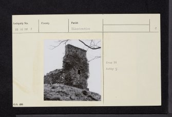 Toward Castle, NS16NW 1, Ordnance Survey index card, page number 2, Verso