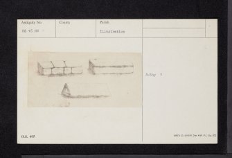 Castle Toward, Coast, NS16NW 8, Ordnance Survey index card, Recto