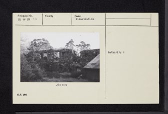 Castle Toward, Auchavoulin House, NS16NW 10, Ordnance Survey index card, Recto