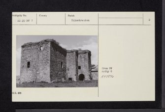 Thomaston Castle, NS20NW 1, Ordnance Survey index card, page number 2, Verso
