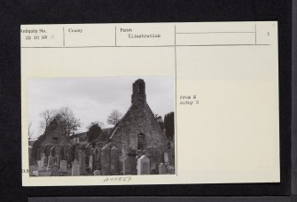 Kirkoswald, Old Parish Church And Graveyard, NS20NW 2, Ordnance Survey index card, page number 1, Recto