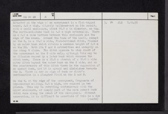 Dowhill Mount, NS20SW 4, Ordnance Survey index card, page number 2, Verso