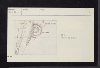 Dowhill Mount, NS20SW 4, Ordnance Survey index card, page number 2, Verso