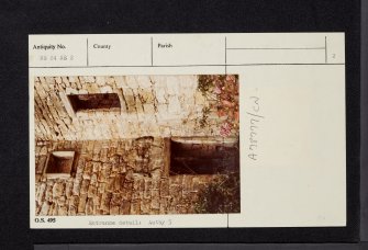 Dalry, Monk Castle, NS24NE 2, Ordnance Survey index card, page number 2, Verso