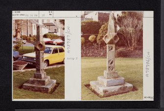 West Kilbride, Kirktonhall, Sundial, NS24NW 28, Ordnance Survey index card, Recto