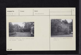 Kerelaw Castle, NS24SE 6, Ordnance Survey index card, page number 3, Recto