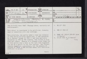 Stevenston, Ardeer, NS24SE 23, Ordnance Survey index card, page number 1, Recto