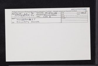 Stevenston, Hullerhirst, NS24SE 40, Ordnance Survey index card, Recto