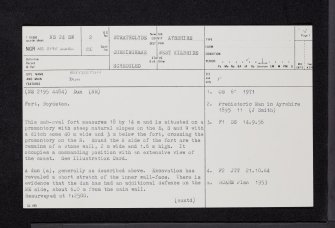 Boydston, NS24SW 2, Ordnance Survey index card, page number 1, Recto