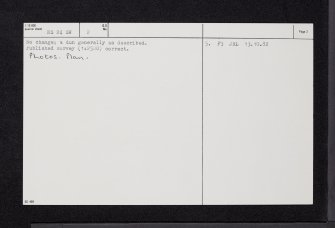 Boydston, NS24SW 2, Ordnance Survey index card, page number 2, Verso