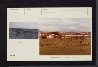 Ardrossan, Castle Hill, Old Parish Church And Graveyard, NS24SW 3, Ordnance Survey index card, page number 1, Recto