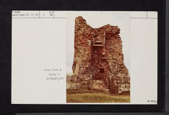 Ardrossan Castle, NS24SW 4, Ordnance Survey index card, Recto