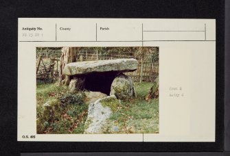 Margaret's Law, Haylie, NS25NW 1, Ordnance Survey index card, Verso