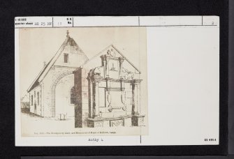 Largs, Manse Court, Largs Old Parish Church, Skelmorlie Aisle And Burial Ground, NS25NW 13, Ordnance Survey index card, page number 2, Verso