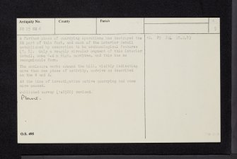 Carwinning Hill, NS25SE 6, Ordnance Survey index card, page number 5, Recto