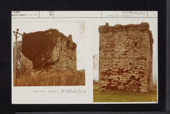 Fairlie Castle, NS25SW 1, Ordnance Survey index card, Recto