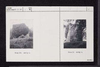 Fairlie Castle, NS25SW 1, Ordnance Survey index card, page number 2, Verso