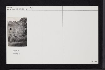 Ardgowan Castle, NS27SW 1, Ordnance Survey index card, Recto