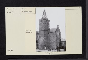 Maybole, High Street, Town Hall, NS30NW 1, Ordnance Survey index card, page number 1, Recto