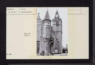 Maybole, High Street, Town Hall, NS30NW 1, Ordnance Survey index card, page number 2, Verso