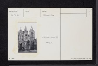 Maybole, High Street, Town Hall, NS30NW 1, Ordnance Survey index card, page number 3, Recto