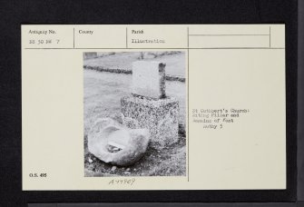 Maybole, St Cuthbert's Church, NS30NW 7, Ordnance Survey index card, Recto