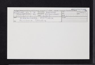Kirkmichael, 3 Bolestyle Road, Portcheck, NS30NW 23, Ordnance Survey index card, Recto
