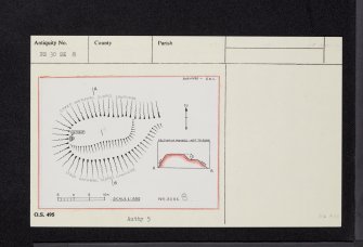 Mote Of The Doonans, NS30SE 8, Ordnance Survey index card, Recto