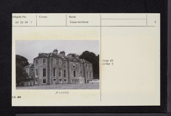 Kilkerran House, NS30SW 7, Ordnance Survey index card, page number 2, Verso