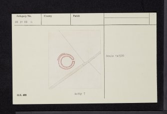 Lindston, NS31NE 6, Ordnance Survey index card, Recto