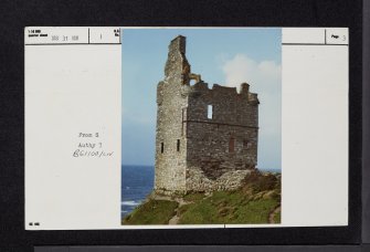 Greenan Castle, NS31NW 1, Ordnance Survey index card, page number 3, Recto