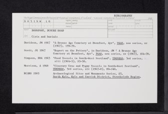 Doonfoot, Dunure Road, NS31NW 10, Ordnance Survey index card, Recto