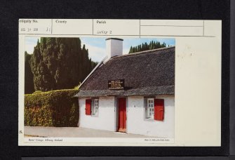 Ayr, Alloway, Robert Burns Cottage, NS31NW 31, Ordnance Survey index card, Verso